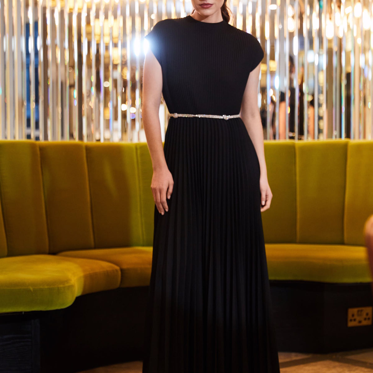 PERUZZI Pleat Dress W24511 – Solitaire Fashions Darwen