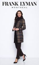 FRANK LYMAN  CHECK LONG JACKET 203626 freeshipping - Solitaire Fashions Darwen