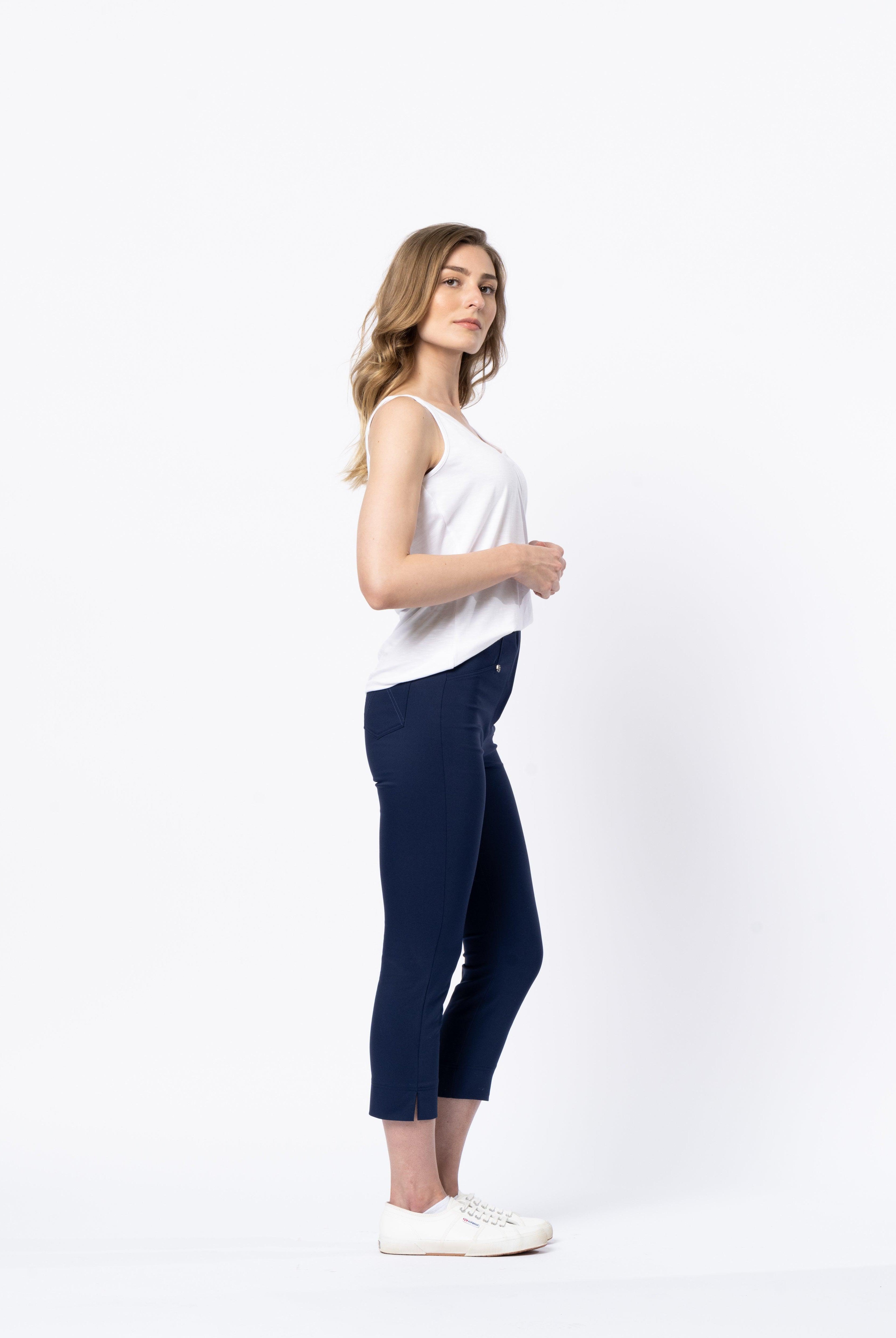MARBLE Crop trousers 2419 - Solitaire Fashions Darwen