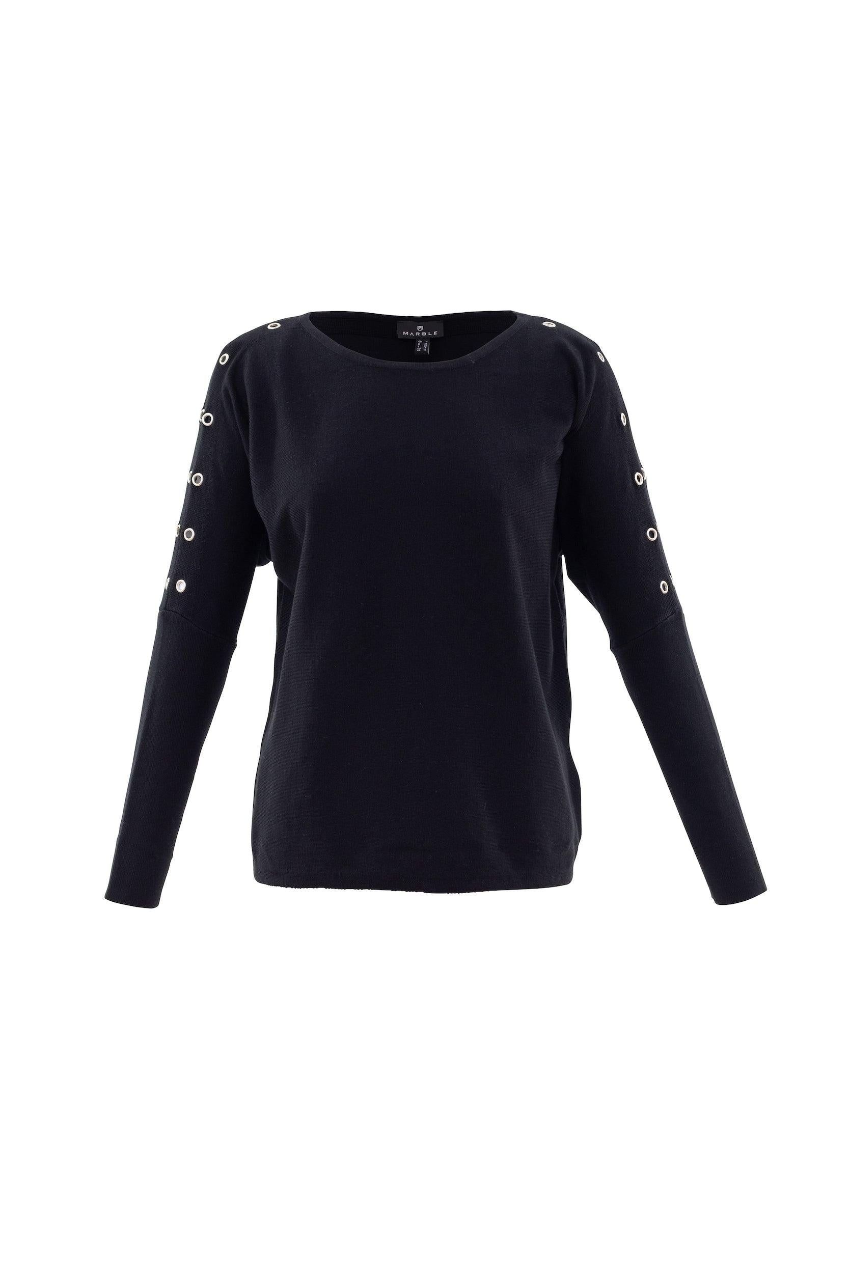 MARBLE KNITWEAR EYELET JUMPER 5811 freeshipping - Solitaire Fashions Darwen