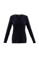 MARBLE KNITWEAR FINE SILKY KNIT 5928  Cream Black or Purple freeshipping - Solitaire Fashions Darwen