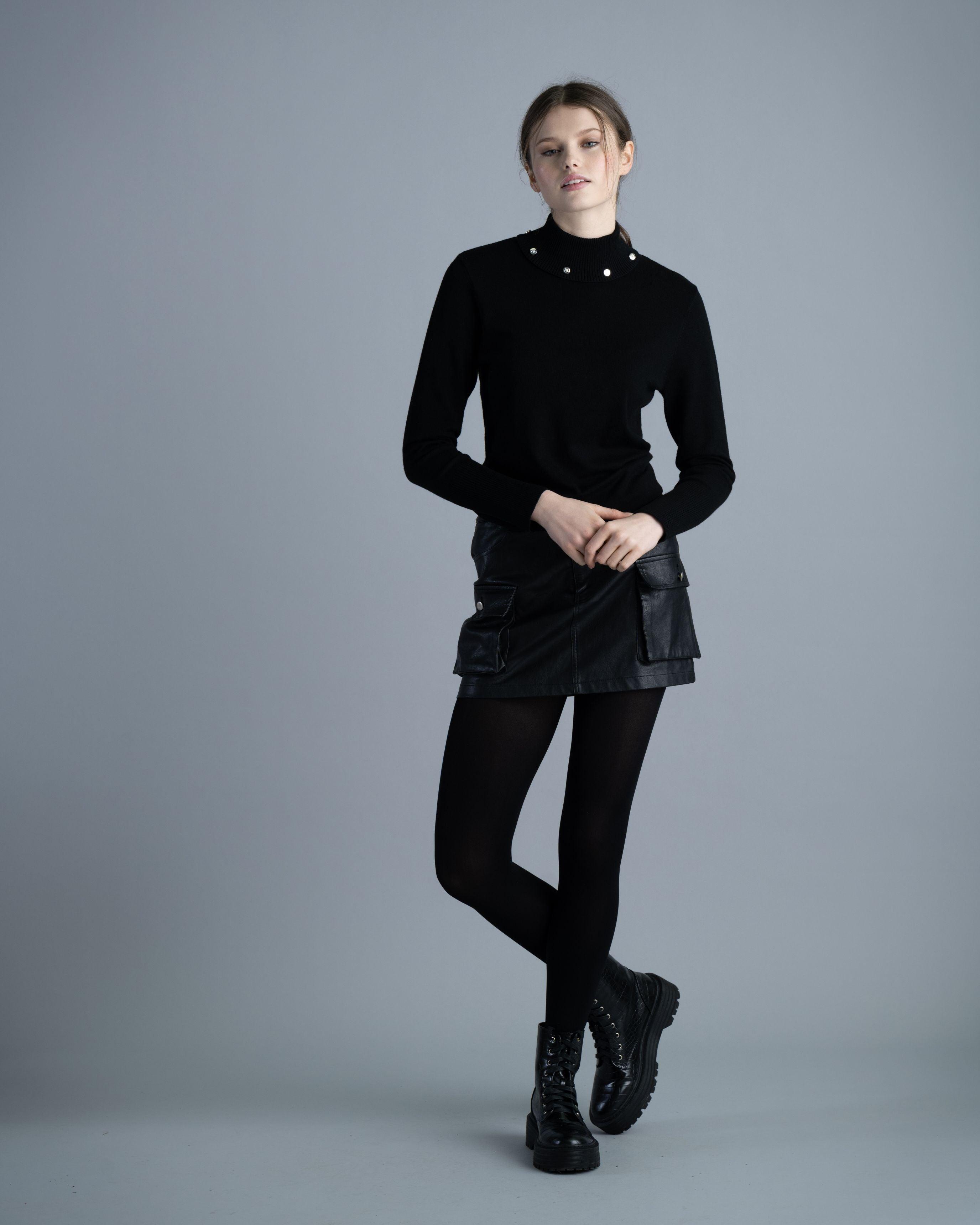 MARBLE TURTLE NECK SWEATER M6316 freeshipping - Solitaire Fashions Darwen