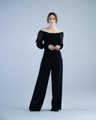 Marble Classic knitted sweater M6324 Black freeshipping - Solitaire Fashions Darwen