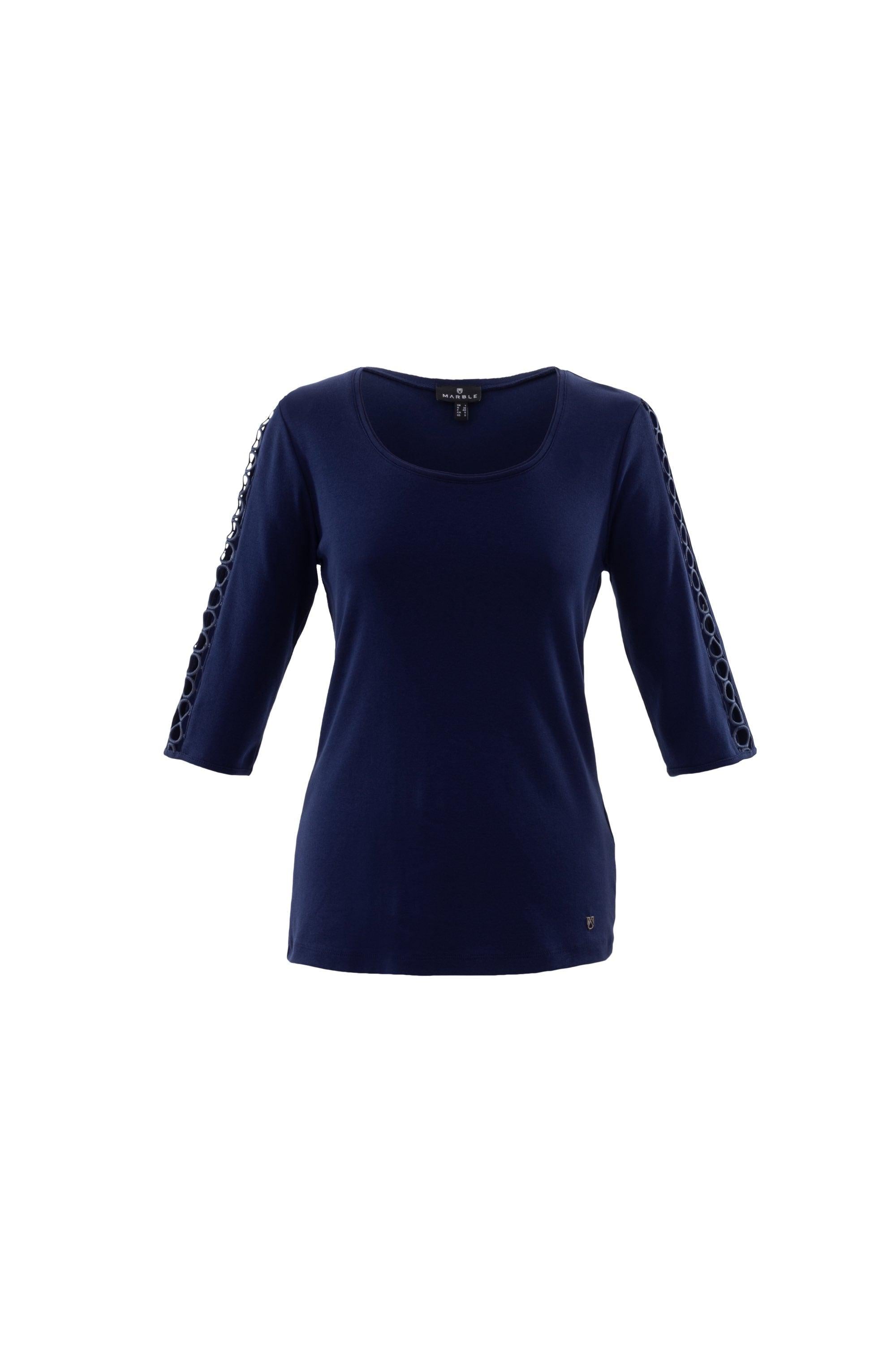 MARBLE T shirt 6527 - Solitaire Fashions Darwen