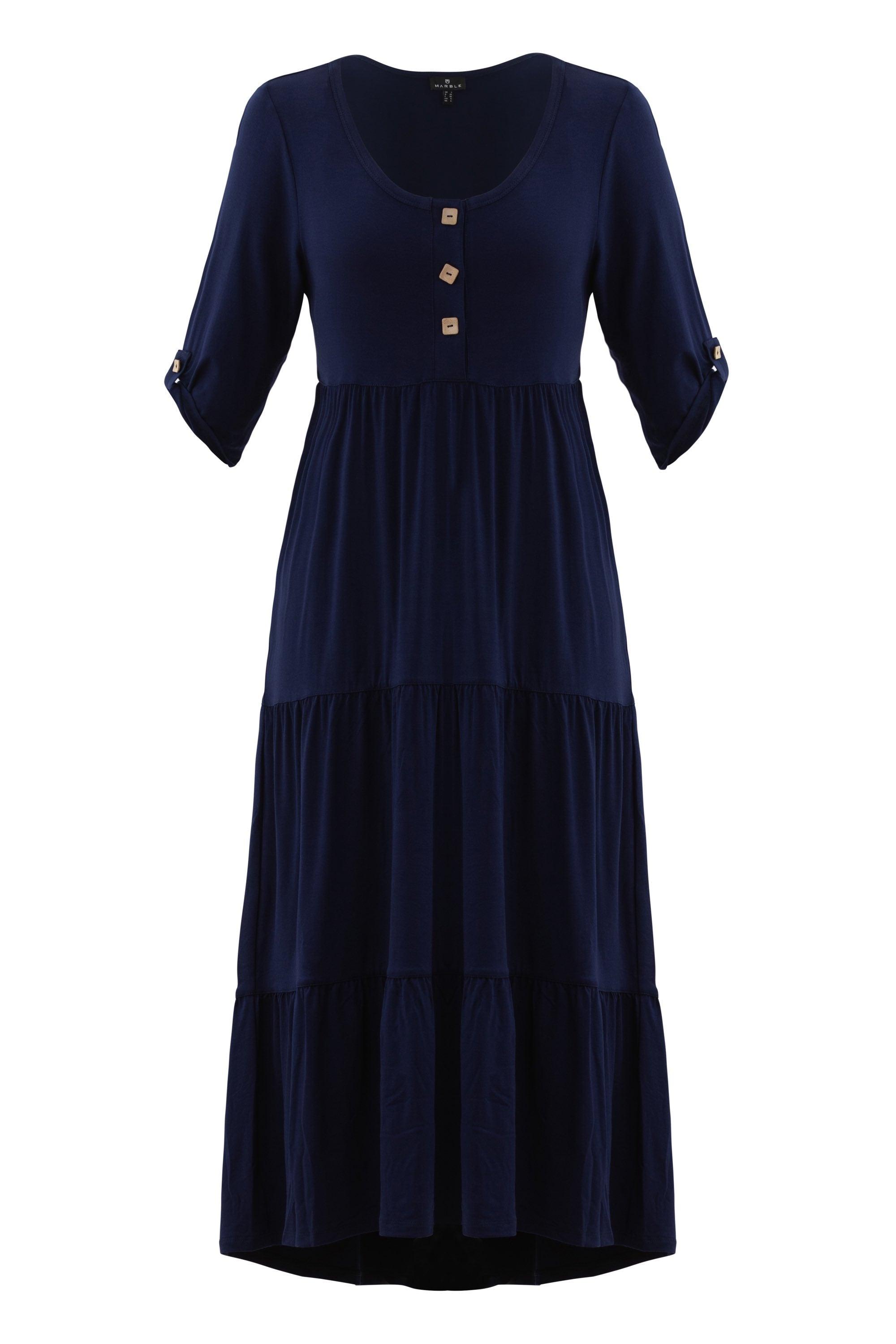 MARBLE Dress 6575 - Solitaire Fashions Darwen