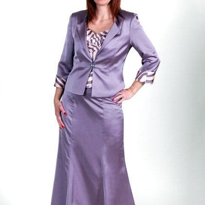 CABOTINE 3 PEIECE SUIT WITH LONG SKIRT freeshipping - Solitaire Fashions Darwen