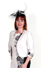 CONDICI EMBROIDERED DUAL TONE DRESS & JACKET freeshipping - Solitaire Fashions Darwen