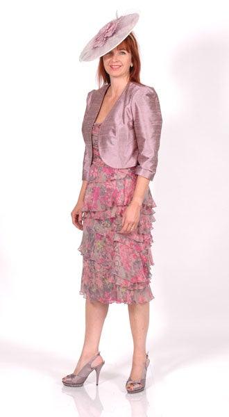 CONDICI LUXURY SILK DRESS & JACKET WEDDING SUIT freeshipping - Solitaire Fashions Darwen