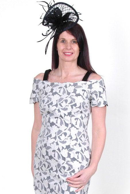 DRESS CODE OFF THE SHOULDER DRESS & JACKET freeshipping - Solitaire Fashions Darwen