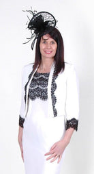 DRESS CODE LACE ENHANCED DRESS WITH WAIST LENGTH JACKET freeshipping - Solitaire Fashions Darwen