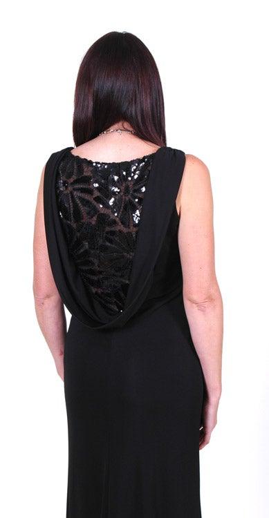 FRANK LYMAN V NECKLINE LONG DRESS freeshipping - Solitaire Fashions Darwen