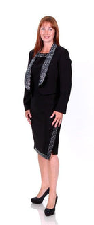 IZABELLA BEADED COLLAR JACKET freeshipping - Solitaire Fashions Darwen