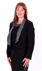 IZABELLA BEADED COLLAR JACKET freeshipping - Solitaire Fashions Darwen