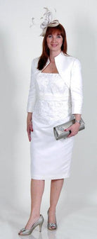 L’ATELIER DRESS & MANDARIN NECKLINE JACKET freeshipping - Solitaire Fashions Darwen