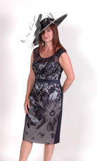 L’ATELIER EMBROIDERED DRESS & & LONG VOILE COAT freeshipping - Solitaire Fashions Darwen