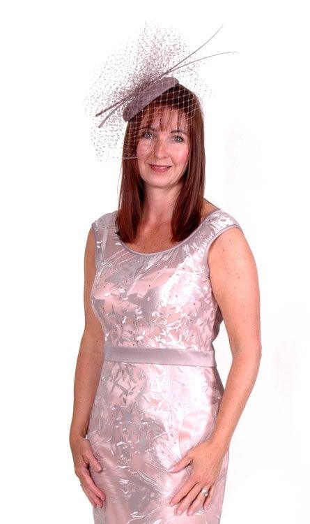 L’ATELIER EMBROIDERED DRESS & & LONG VOILE COAT freeshipping - Solitaire Fashions Darwen