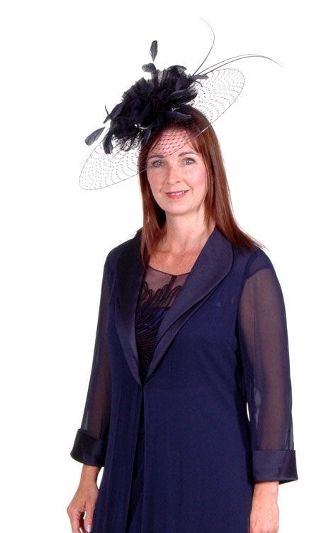 L’ATELIER EMBROIDERED DRESS & & LONG VOILE COAT freeshipping - Solitaire Fashions Darwen