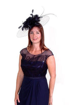 L’ATELIER EMBROIDERED DRESS & & LONG VOILE COAT freeshipping - Solitaire Fashions Darwen