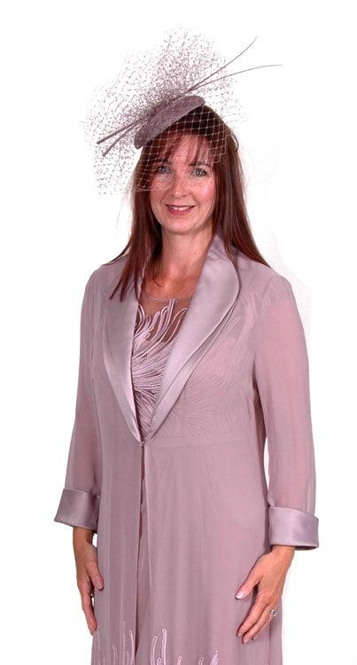 L’ATELIER EMBROIDERED DRESS & & LONG VOILE COAT freeshipping - Solitaire Fashions Darwen