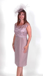 L’ATELIER EMBROIDERED DRESS & & LONG VOILE COAT freeshipping - Solitaire Fashions Darwen