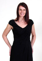 MASCARA SOFT FOLD DRAPE DRESS freeshipping - Solitaire Fashions Darwen