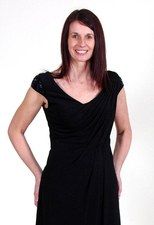 MASCARA SOFT FOLD DRAPE DRESS freeshipping - Solitaire Fashions Darwen