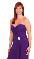 MASCARA LONG EVENING DRESS freeshipping - Solitaire Fashions Darwen