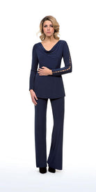 MICHAELA LOUISA JERSEY KNIT EVENING TROUSERS freeshipping - Solitaire Fashions Darwen