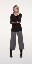 MICHAELA LOUISA BLACK CULOTTES freeshipping - Solitaire Fashions Darwen