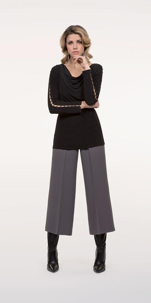 MICHAELA LOUISA BLACK CULOTTES freeshipping - Solitaire Fashions Darwen