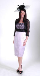 RENATA DRESS & SHEER LACE BOLERO freeshipping - Solitaire Fashions Darwen