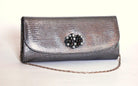 SOLITAIRE PLATINUM GREY CLUTCH BAG freeshipping - Solitaire Fashions Darwen