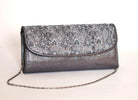 SOLITAIRE PLATINUM LACE CLUTCH BAG freeshipping - Solitaire Fashions Darwen