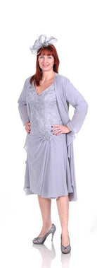 VENI INFANTINO DRESS & VOILE WATERFALL COAT freeshipping - Solitaire Fashions Darwen