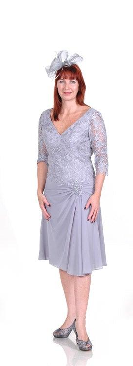 VENI INFANTINO DRESS & VOILE WATERFALL COAT freeshipping - Solitaire Fashions Darwen