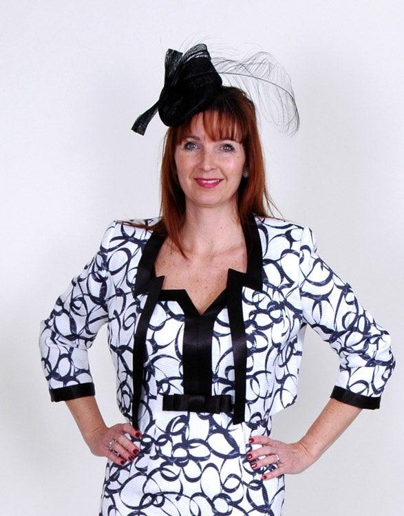 DRESS CODE LACE DRESS & WAIST LENGTH JACKET freeshipping - Solitaire Fashions Darwen