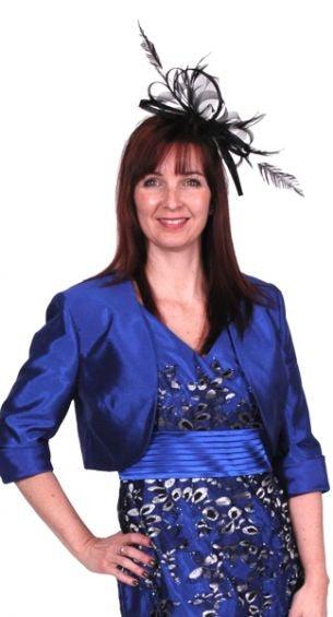 ZIELA DRESS & BOLERO JACKET WEDDING SUIT freeshipping - Solitaire Fashions Darwen