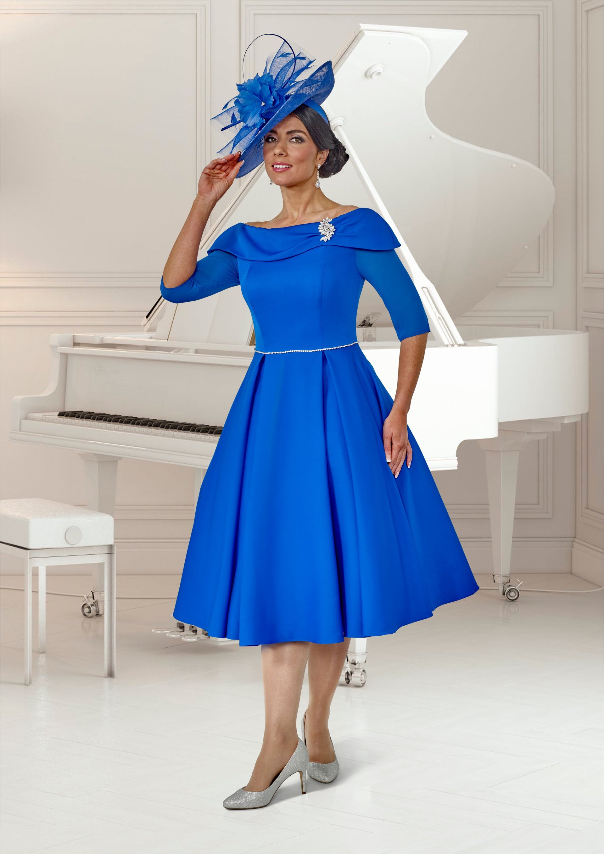 VEROMIA Fit & Flare Dress VO0932  Solitaire Fashions Darwen