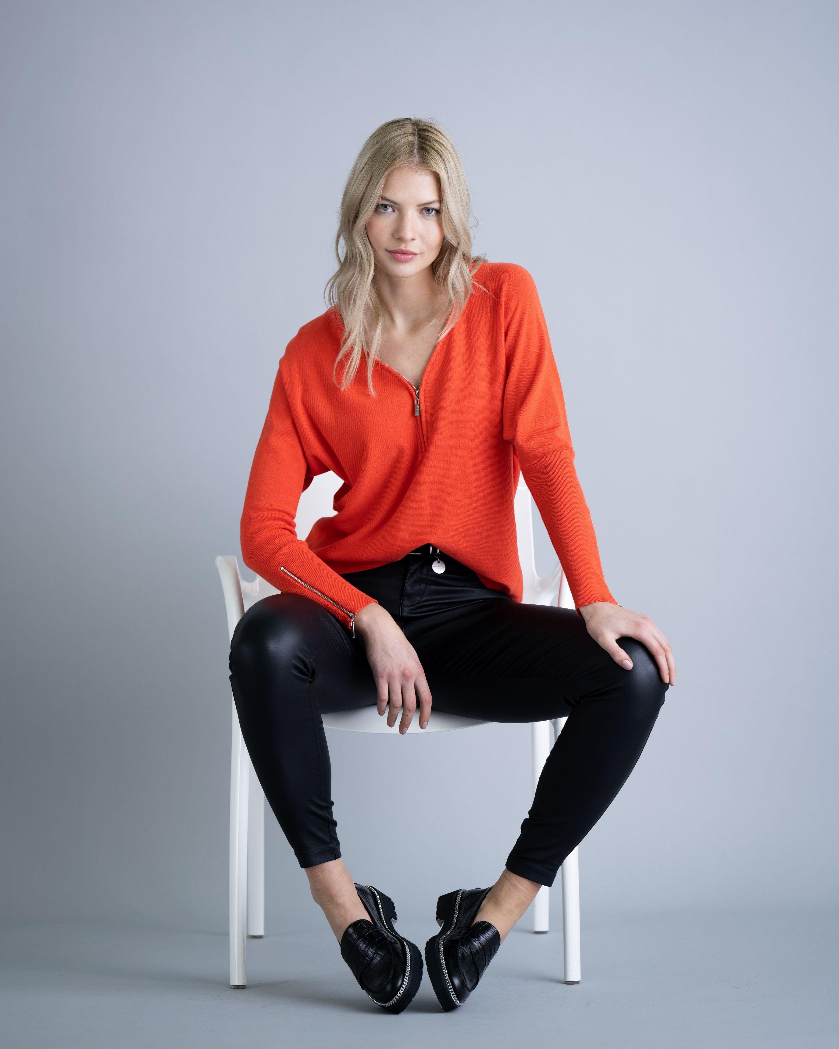 Marble soft knitted sweater M6323 freeshipping - Solitaire Fashions Darwen