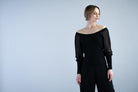 Marble Classic knitted sweater M6324 Black freeshipping - Solitaire Fashions Darwen