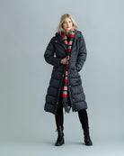 MARBLE LONGLINE PUFFER COAT M6399 freeshipping - Solitaire Fashions Darwen