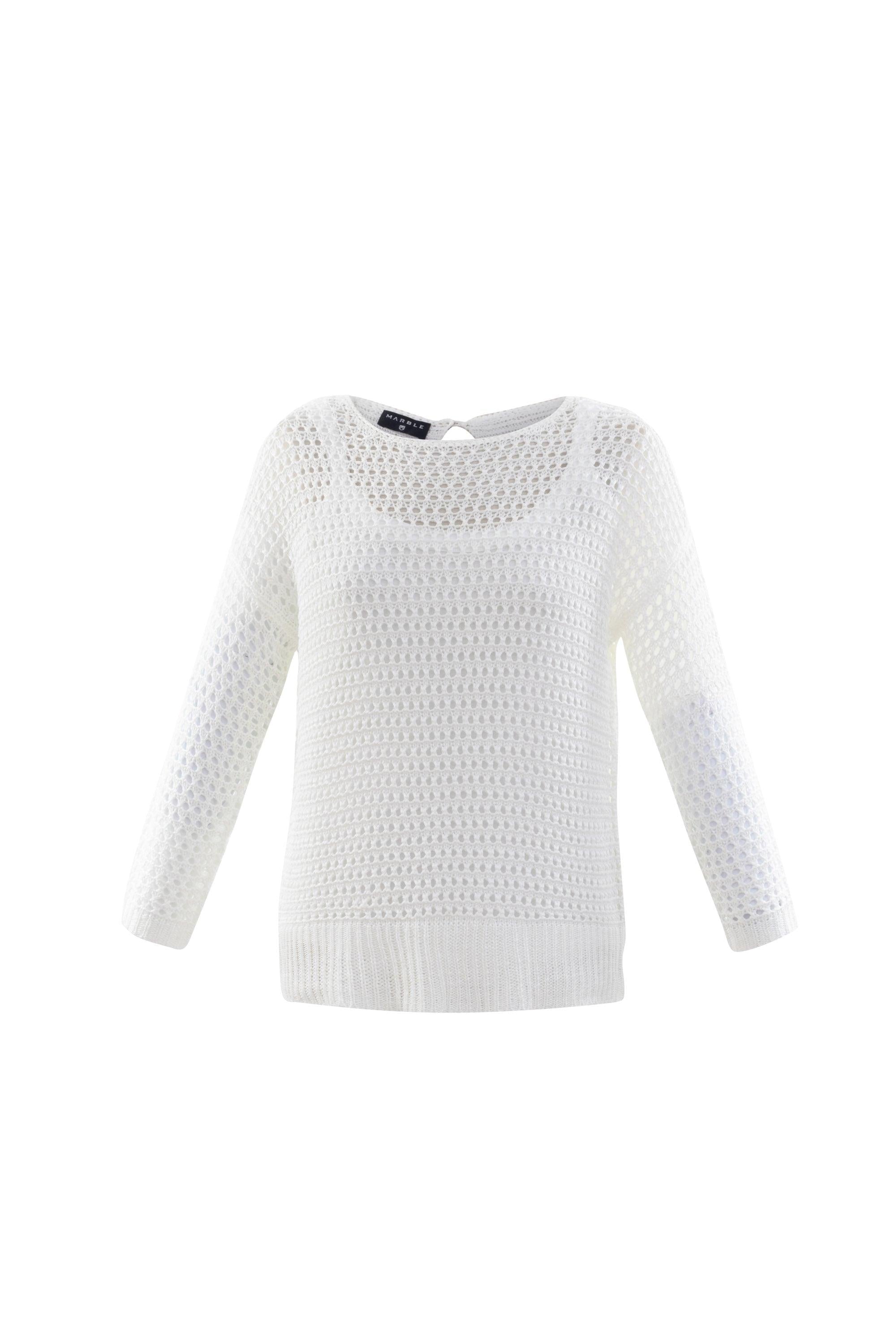 MARBLE Sweater with vest 6511 - Solitaire Fashions Darwen