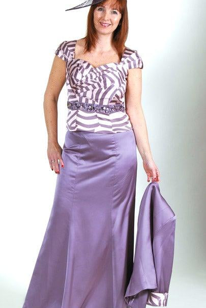 CABOTINE 3 PEIECE SUIT WITH LONG SKIRT freeshipping - Solitaire Fashions Darwen
