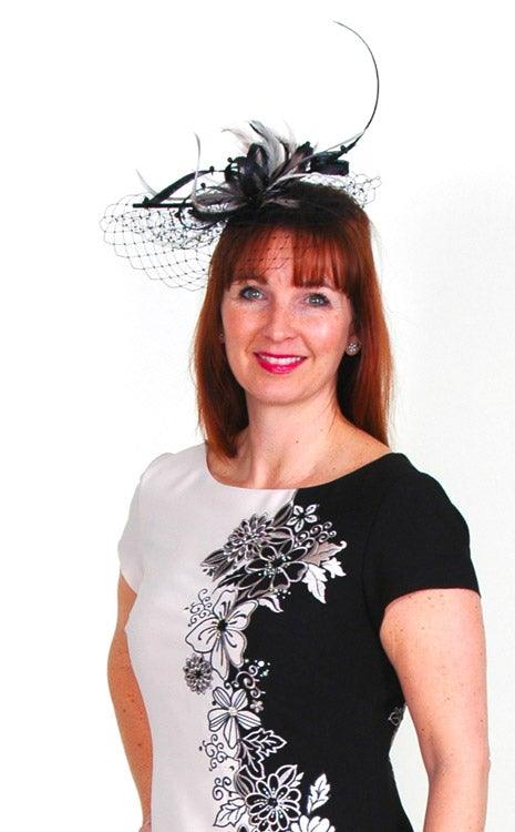 CONDICI EMBROIDERED DUAL TONE DRESS & JACKET freeshipping - Solitaire Fashions Darwen