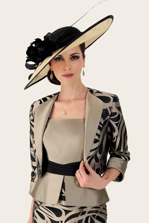 Peplum dress with jacket clearance