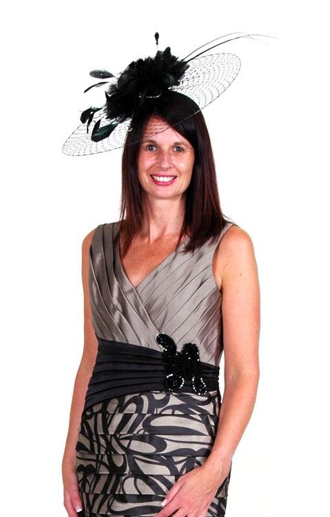 DRESS CODE CUMMERBUND DETAIL DRESS & JACKET freeshipping - Solitaire Fashions Darwen