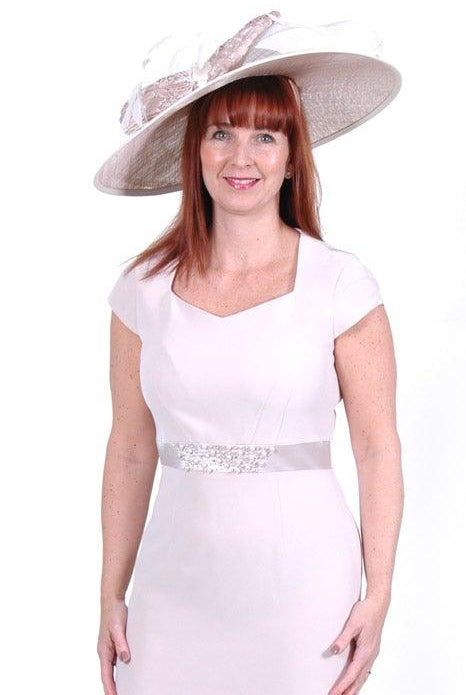 DRESS CODE CAP SLEEVE DRESS WITH PEARL BUTTON FASTENING JACKET freeshipping - Solitaire Fashions Darwen