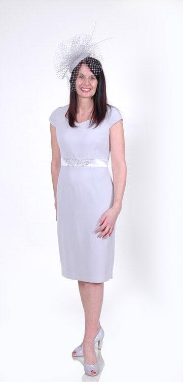 DRESS CODE CAP SLEEVE DRESS WITH PEARL BUTTON FASTENING JACKET freeshipping - Solitaire Fashions Darwen