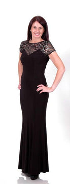 FRANK LYMAN ILLUSION NECKLINE DRESS freeshipping - Solitaire Fashions Darwen