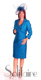 GOLD DRESS & JACKET WEDDING SUIT freeshipping - Solitaire Fashions Darwen